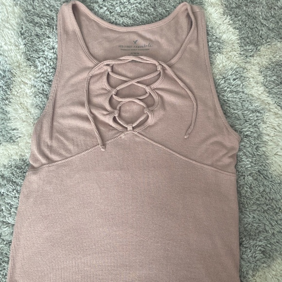 Pink American eagle tie shirt - Picture 1 of 1